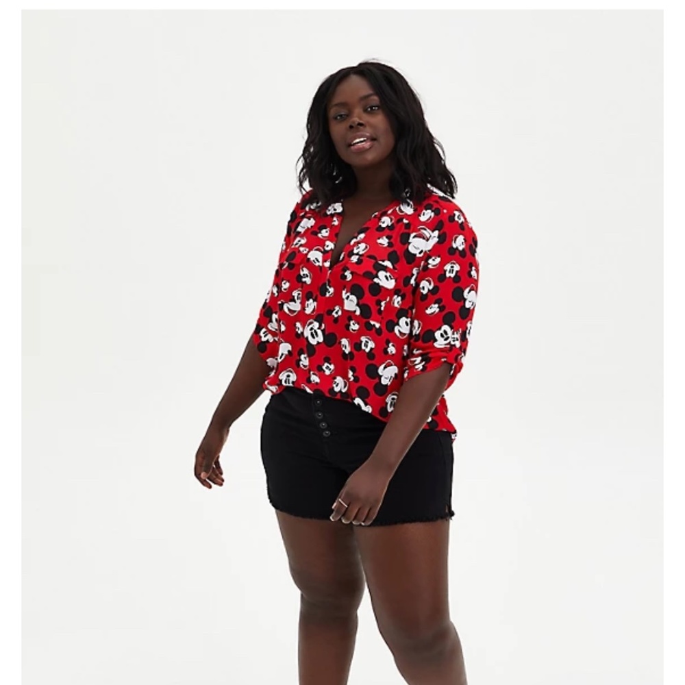 Disney Mickey Mouse Red Harper Pullover Blouse 6X, Torrid, perfect for vacation!
